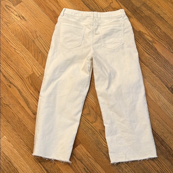 Women's White Wide Legged Jeans size: 10 - Picture 7 of 7